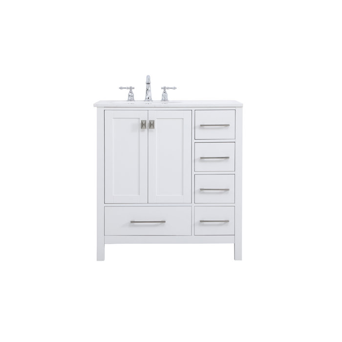 Andover Mills™ Broadview 32'' Single Bathroom Vanity with Engineered
